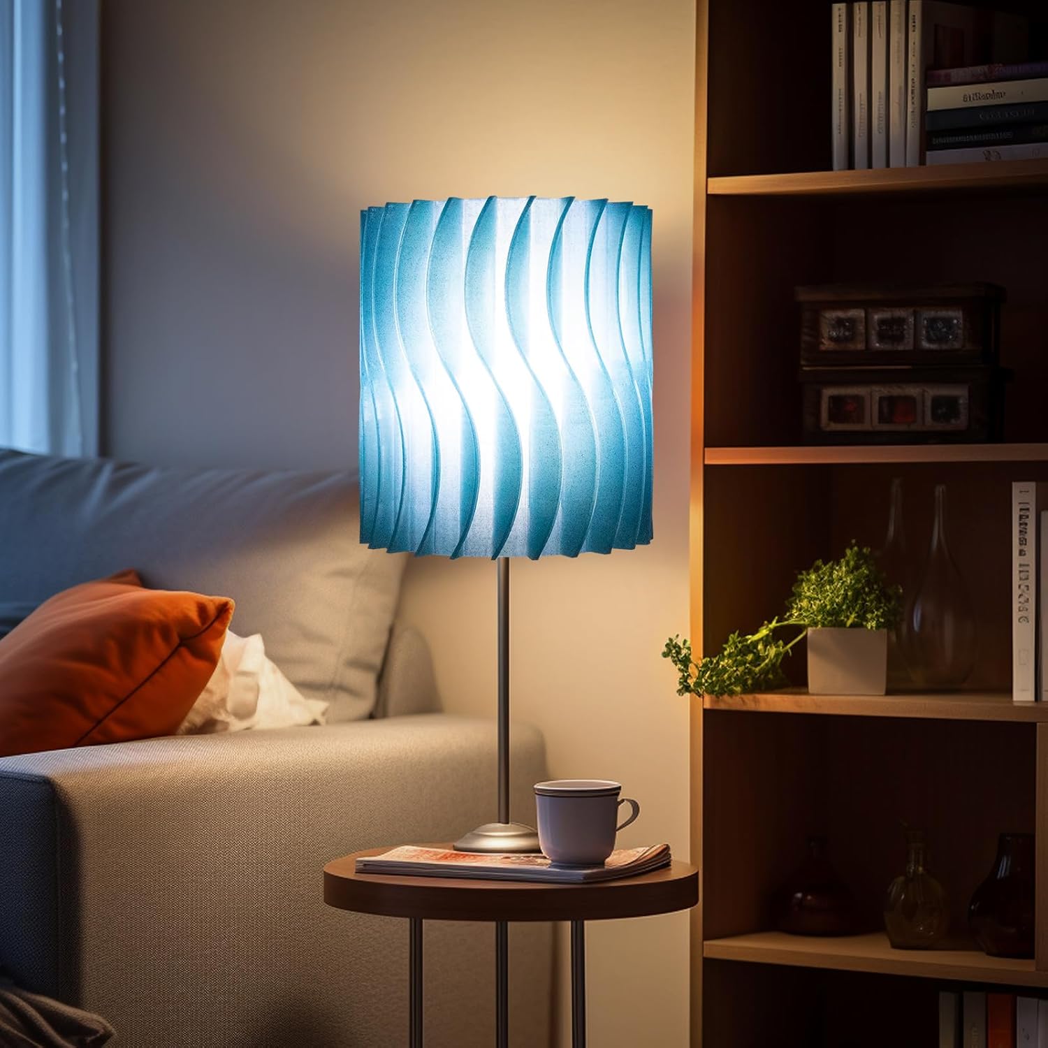 iSANMATE Clear PLA 3D Printer Filament, Transparent Glitter Sky Blue PLA Filament 1.75 mm, 3D Printing Filament 1KG/2.2lb - Image 6