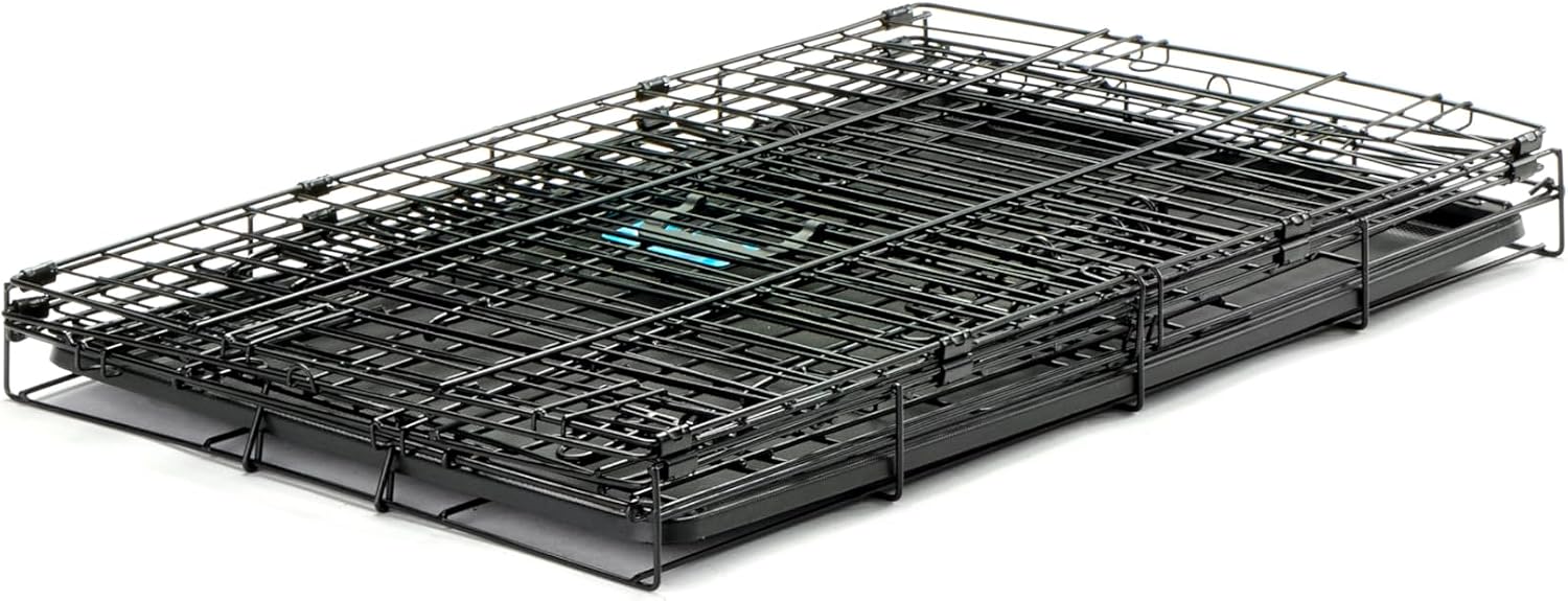 Carlson Secure and Compact Double Door Metal Dog Crate, Medium with Divider Panel
