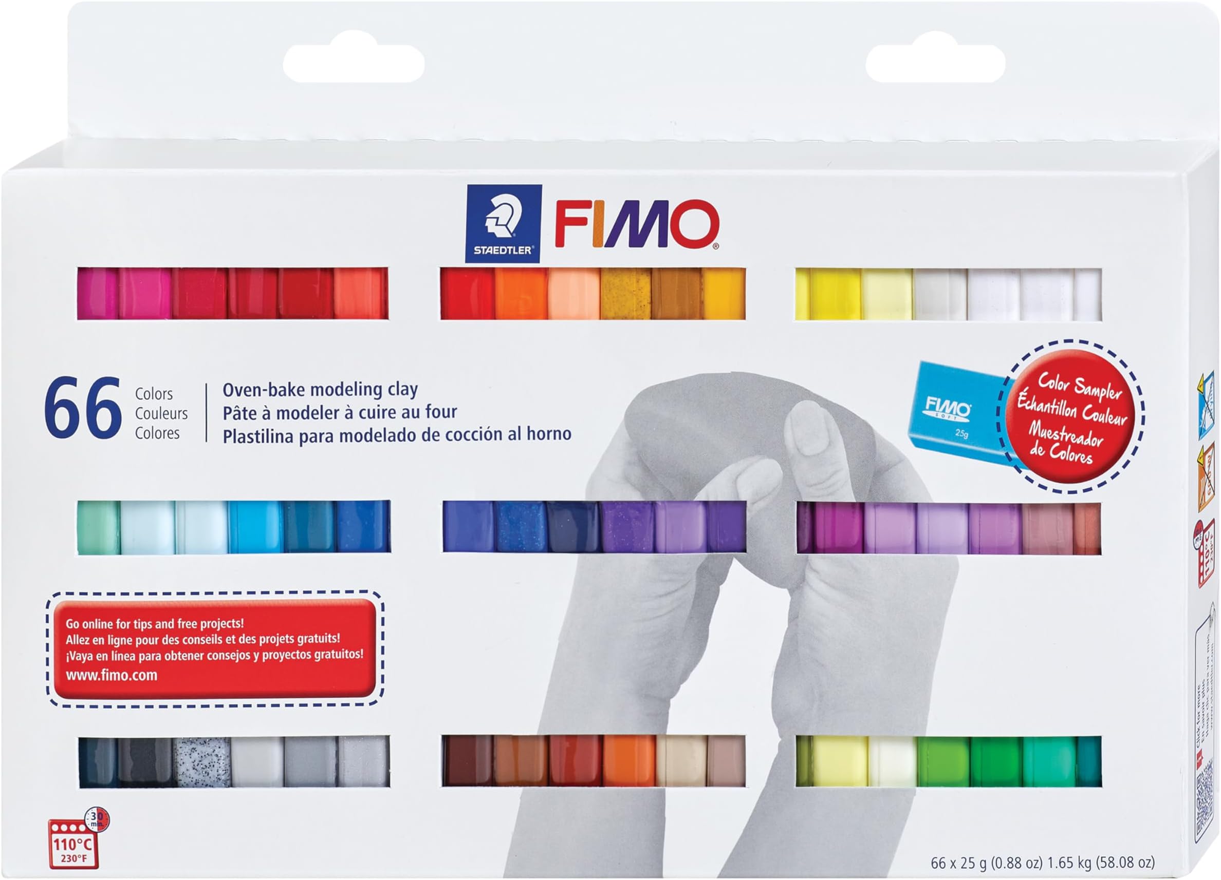 Fimo Professional Soft Polymer Clay 66/Pkg-Assorted