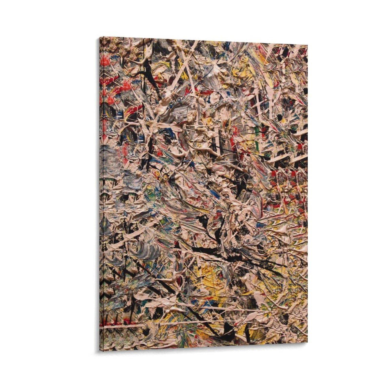 Poster Jackson Pollock Convergence impression toile moderne pour ambiance zen de chambre - 8