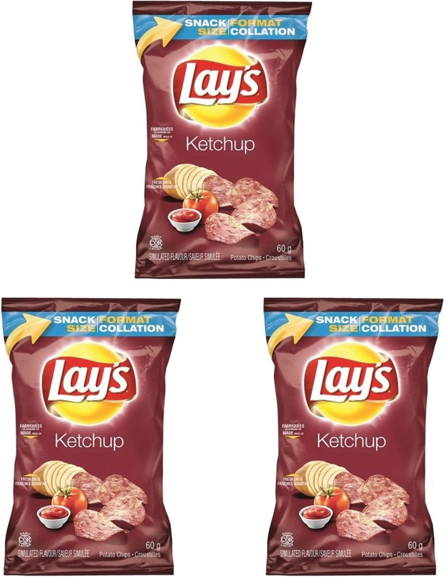 Lays Ketchup Chips 1 Bag
