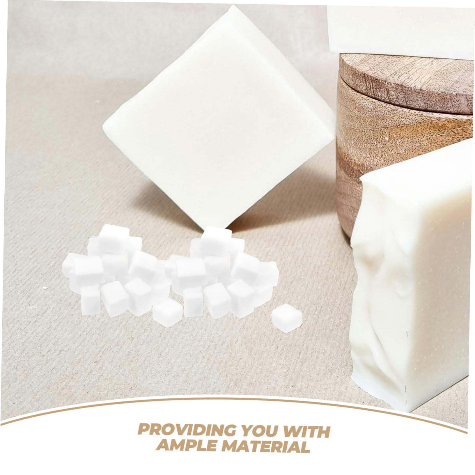 HOMSFOU Base Sapone Bianco Latte 400g per Saponette Fai da Te e Colata