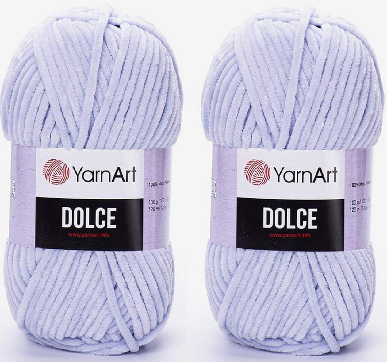 Yarn Art Dolce Yarn 100 MicroPolyester Lot of 2 skn 264