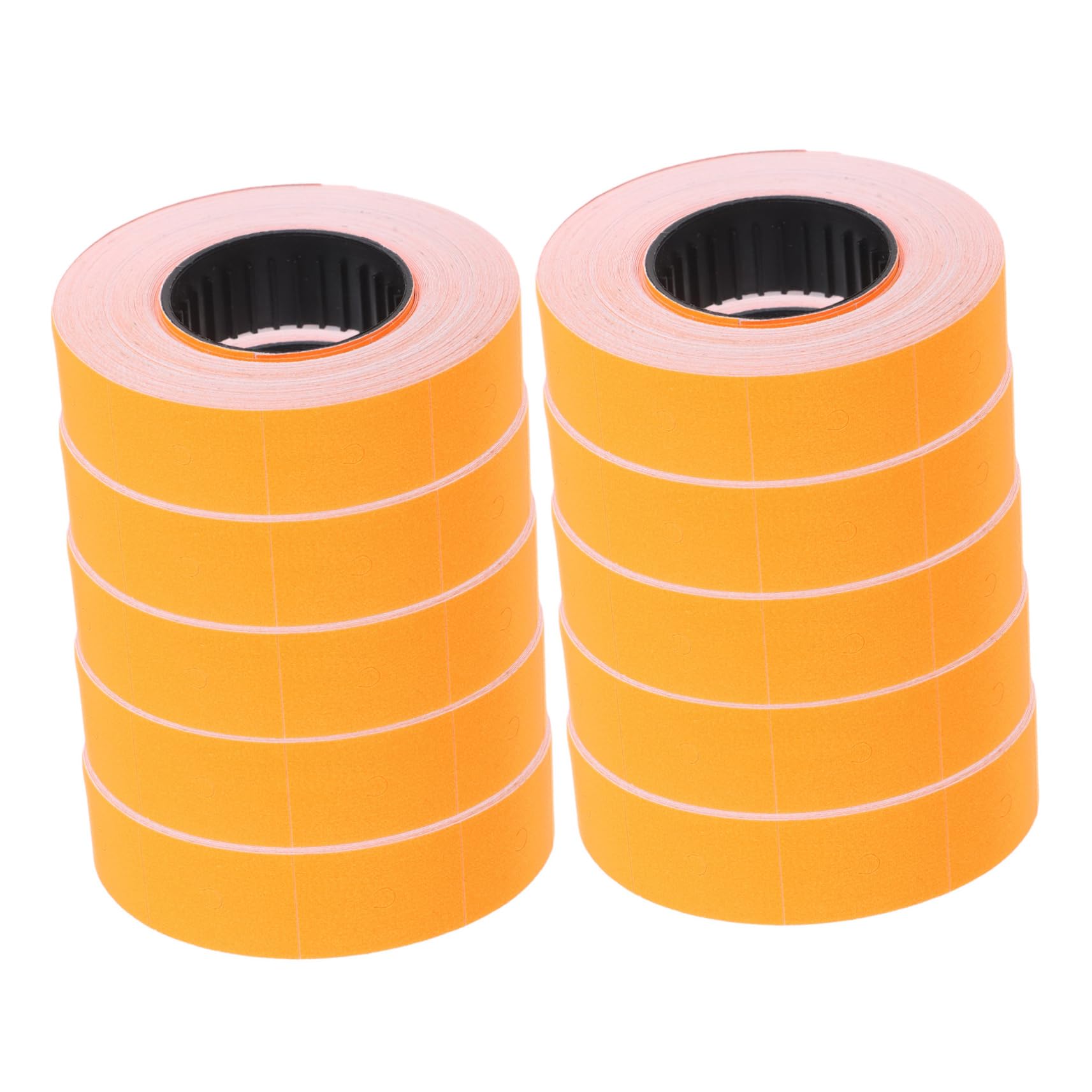 HOMSFOU 10 Roll Marker Labeler Paper for -6600 Orange Supermarket Retail Store Office Warehouse Label Paper