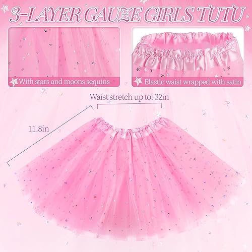 Miniatura 4 de 4 piezas de disfraz de hada de mariposa para niñas, juego de disfraz de princesa con alas, falda tutú, varita