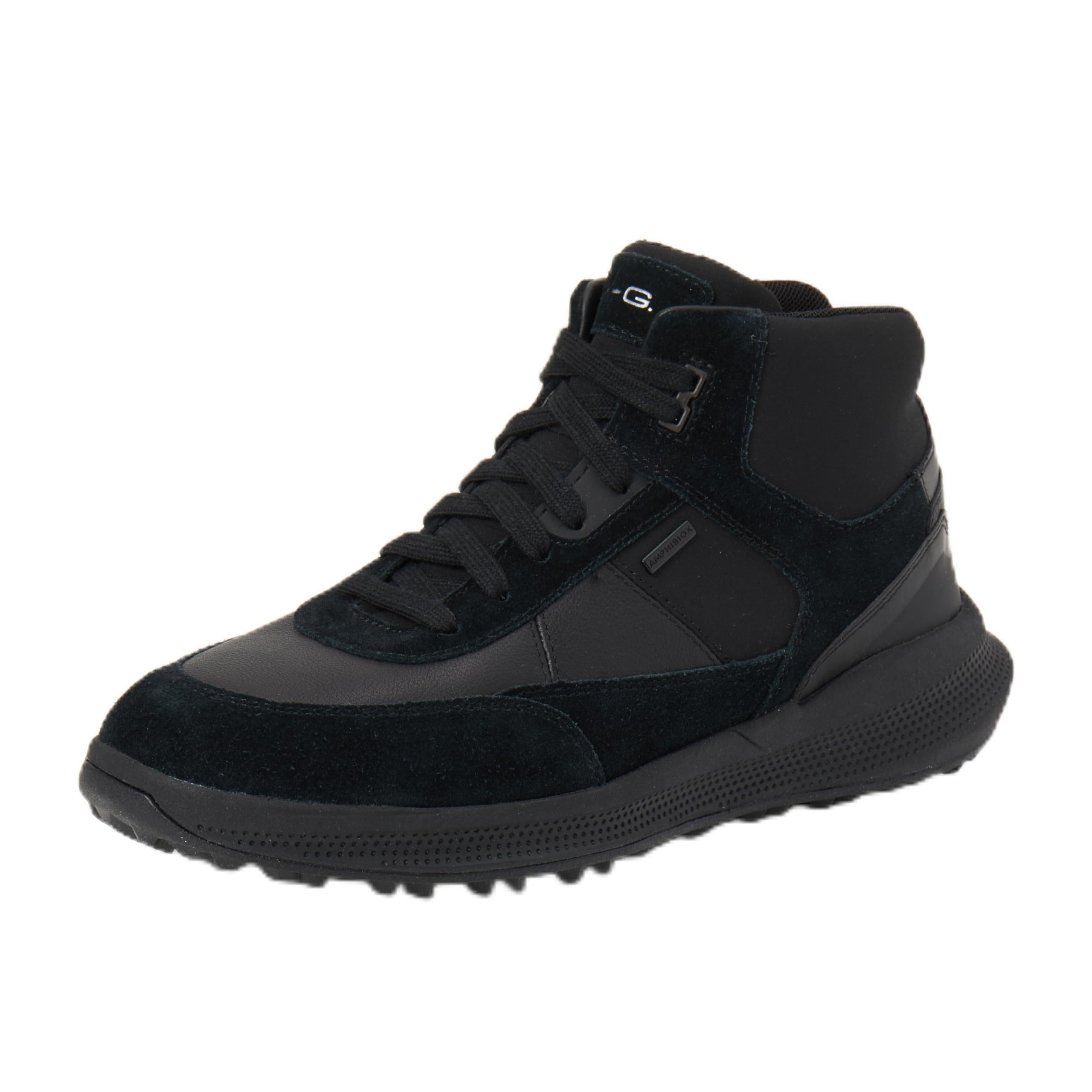 Geox Men's U Pg1x B ABX A Sneaker, Black, 8 UK
