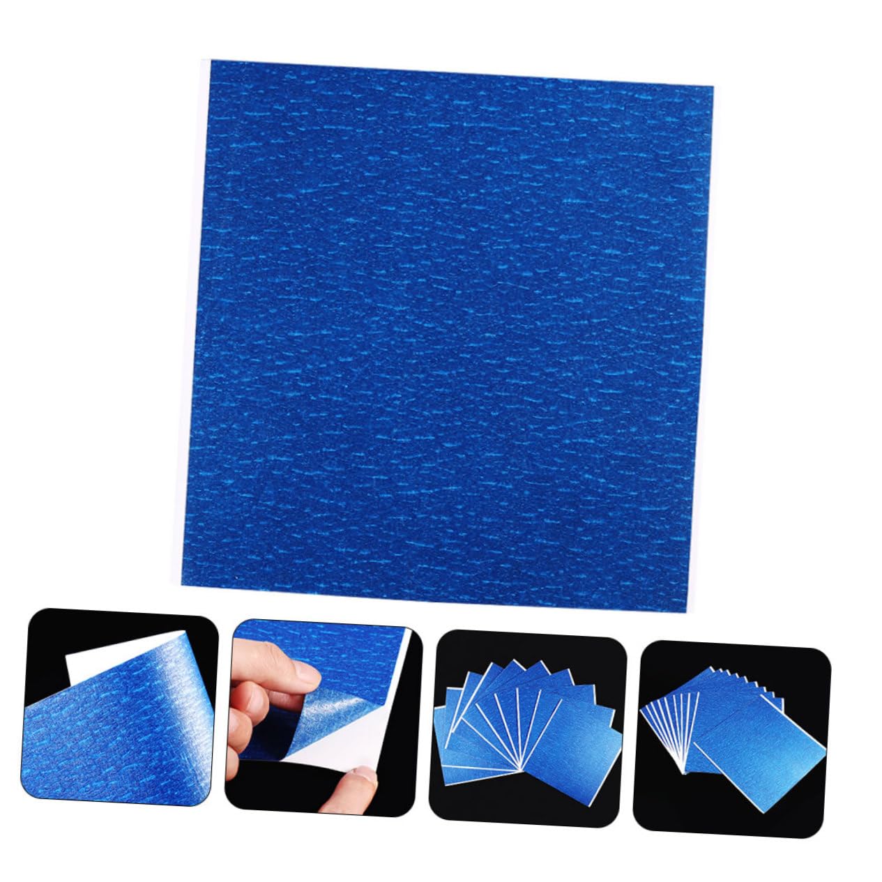 FUNOMOCYA 4-Pack 3D Printer Heat Bed Masking Paper 300x300mm Easy Stick Design 3D Printer Heat Bed Sheets