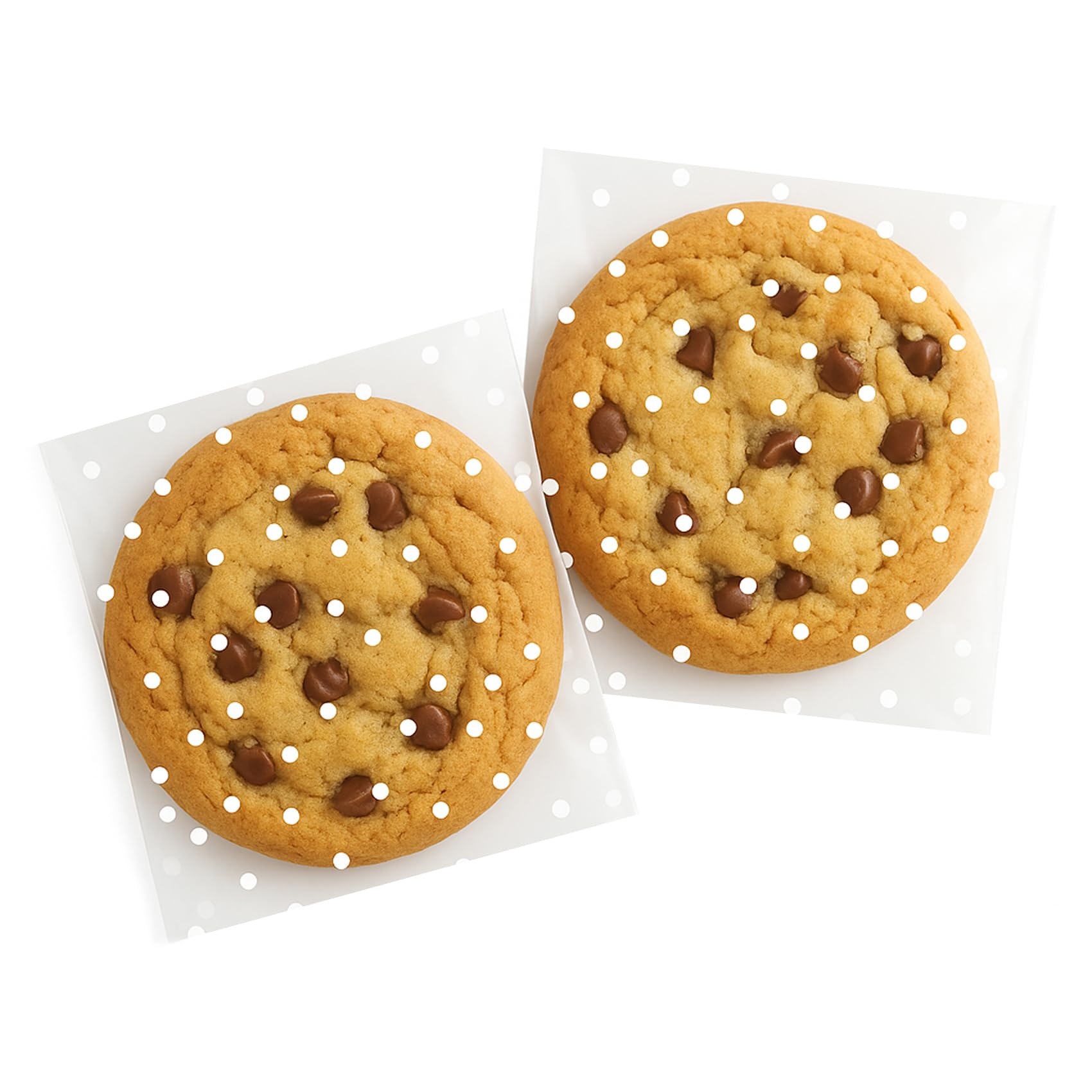 Morepack Self Sealing Cellophane Bags,200 Pcs Clear Cookie Bags Resealable Cellophane Bag for Packaging Bakery,Favors, (5.5"x5.5", No Stickers, Bows)