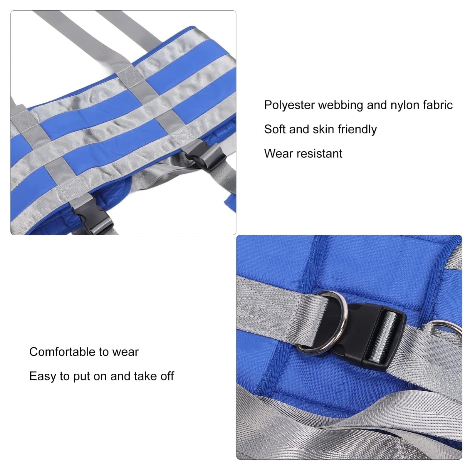 Arnés de Grúa para Pacientes con Apertura de Inodoro, Eslinga de Malla Transpirable para Traslado y Ducha, Arnés de Bipedestación y Entrenamiento de Marcha, Ideal para Anciano(Medium)