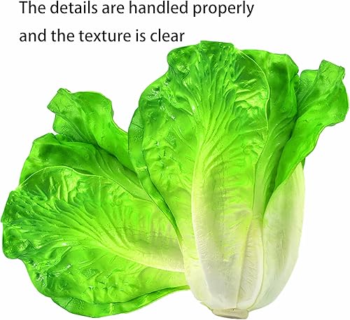 Miniatura 6 de Lechuga artificial de vegetales falsos para decoración de la casa, cocina, fiesta, guirnaldas