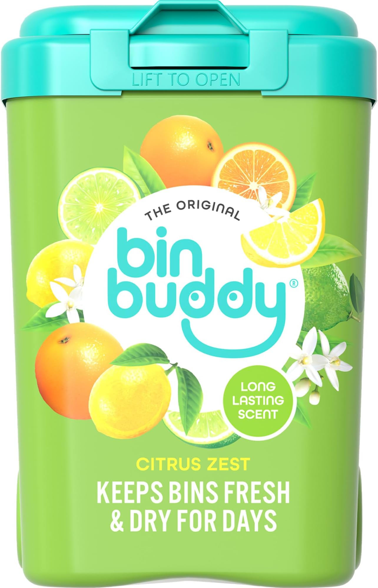 Bin Buddy Citrus Zest - Leaves Your Bin Fresh and Smelling Great – Suitable for Indoor, Kitchen, Bathroom, Compost, Food Waste and Outdoor Wheelie Bins