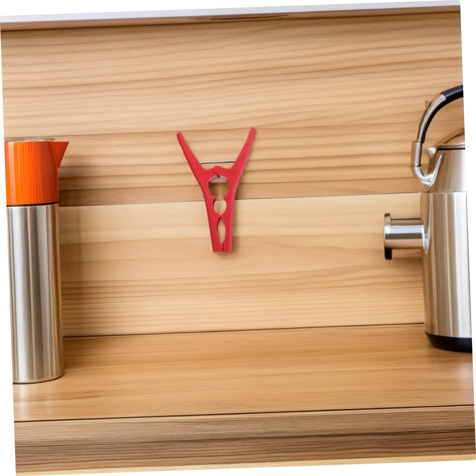 INOOMP Clips de Support pour Plantes en Plastique, Lot de 100, Rouge