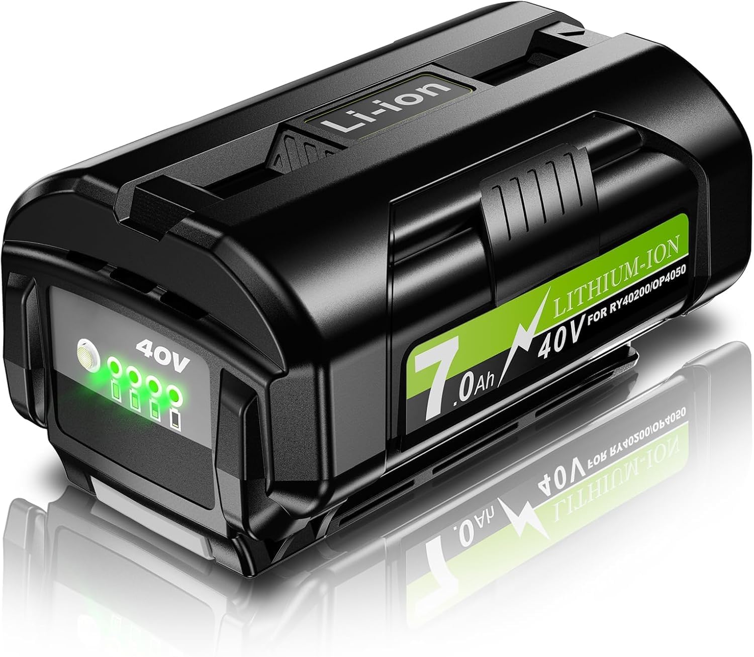 Bonacell 40V 7.0Ah Replacement for Ryobi 40V Lithum Battery OP4050A OP40601 OP4040 OP4030 OP4050 OP4026 OP40261 OP40201 OP40401 OP4060A RY40200 Cordless Power Tools with LED Indicator