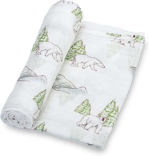 Miniatura 44 de LollyBanks Manta de envolver, 100% muselina de algodón para niños y niñas, grande de 47 x 47 pulgadas, manta de bebé suave y transpirable, artículos