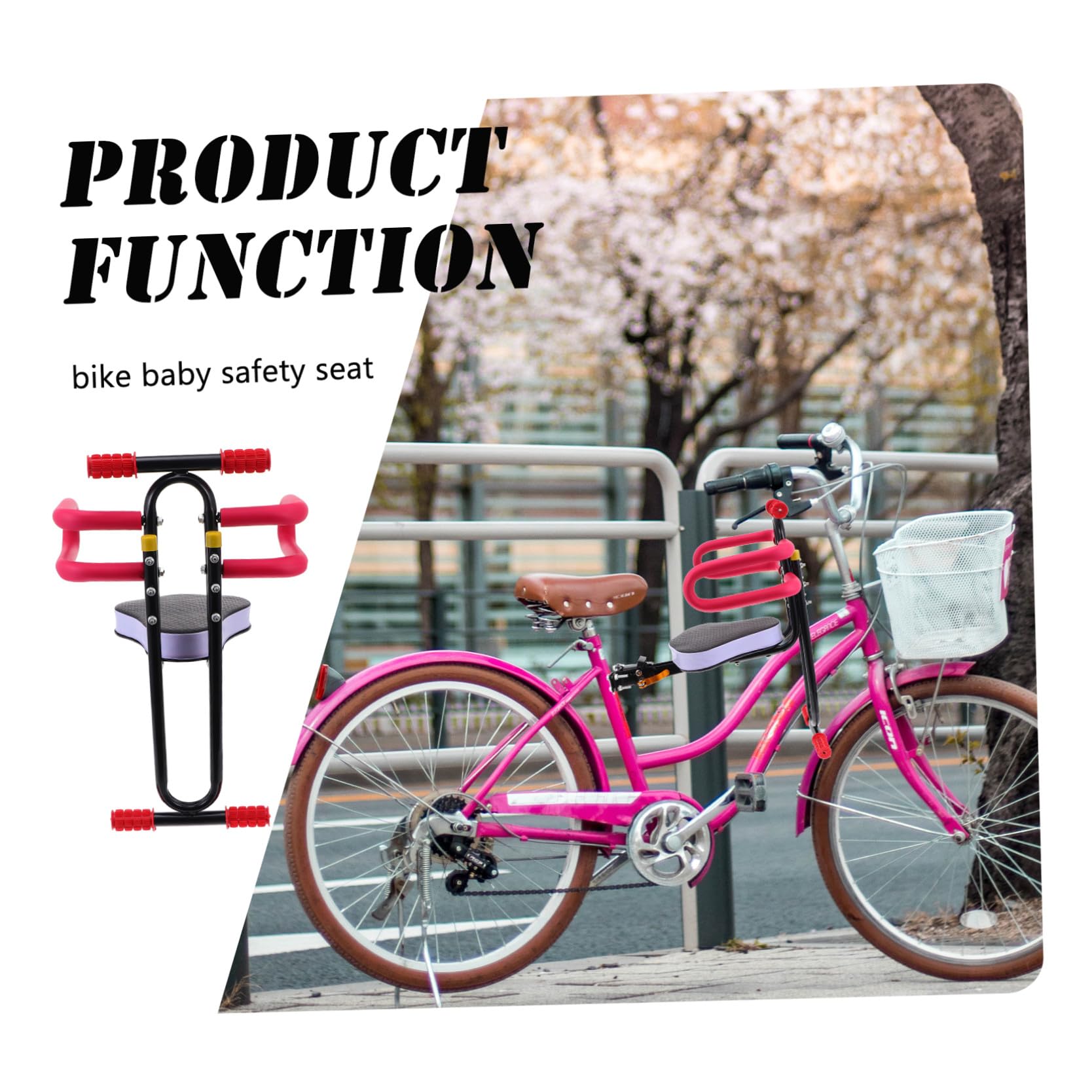 ifundom Asiento de Seguridad Infantil para Bicicleta Eléctrica Plegable