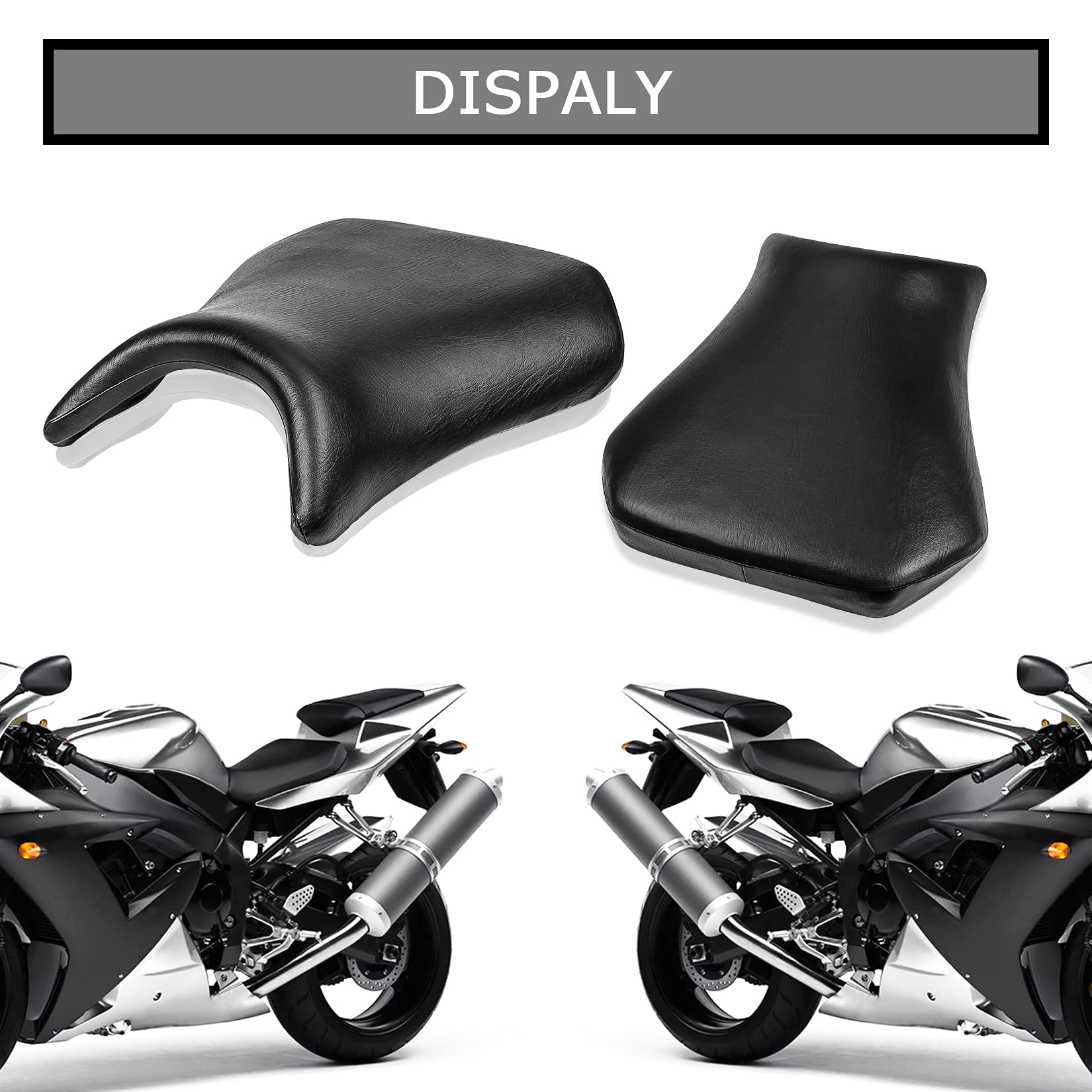 Motocicleta Delantero Rider Asiento Cojín para YZF R1 2002-2003