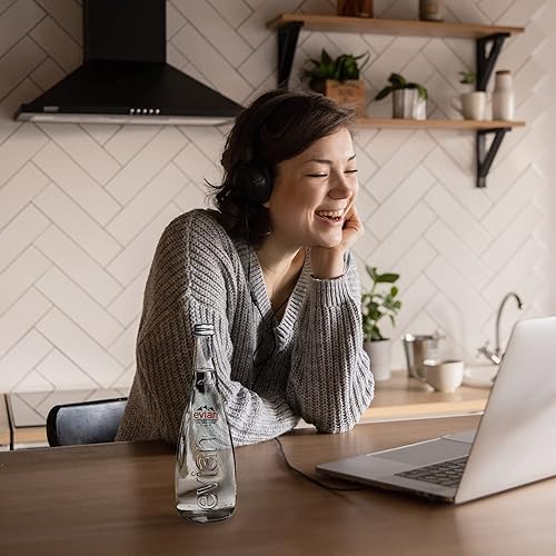 Miniatura 2 de Evian Agua de manantial natural 111 onzas líquidas 20 botellas de vidrio