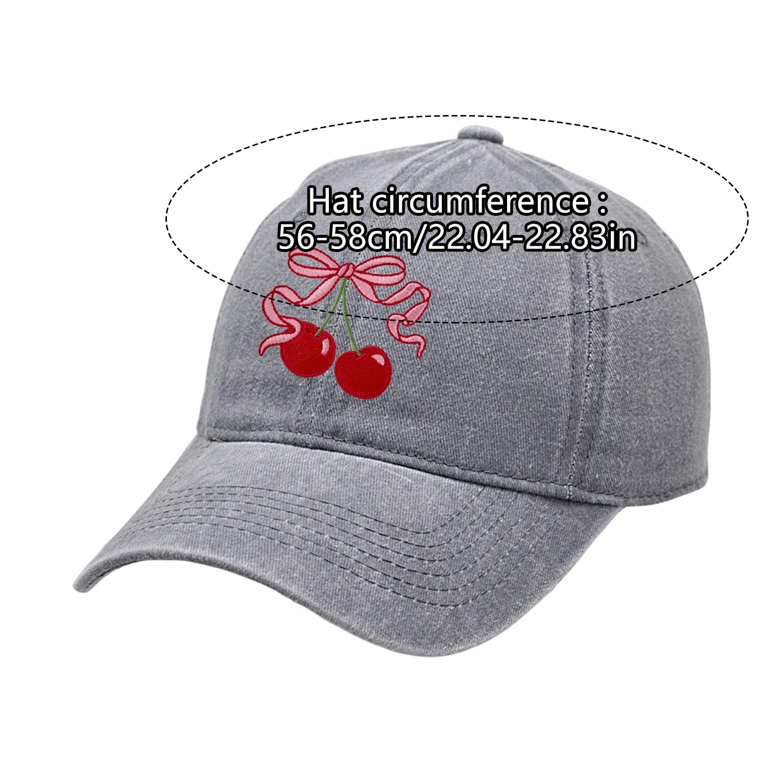 Cappello da baseball regolabile in cotone con stampa con fiocco, per attività all'aperto, hiphop, danza, cappello da baseball