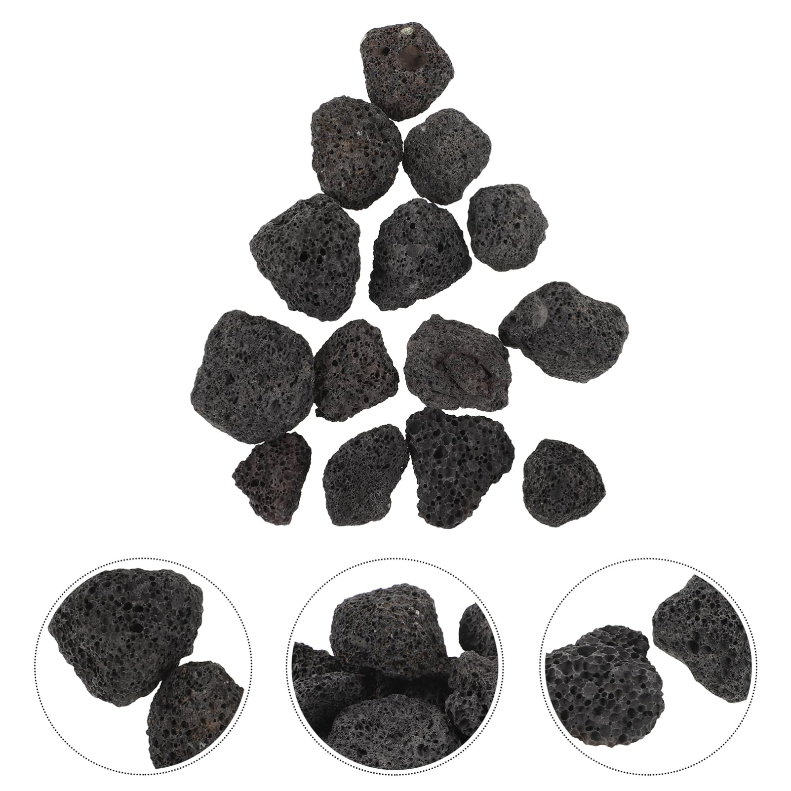 PRETYZOOM Lot De 5 Roches Volcaniques Décoratives pour Aquarium