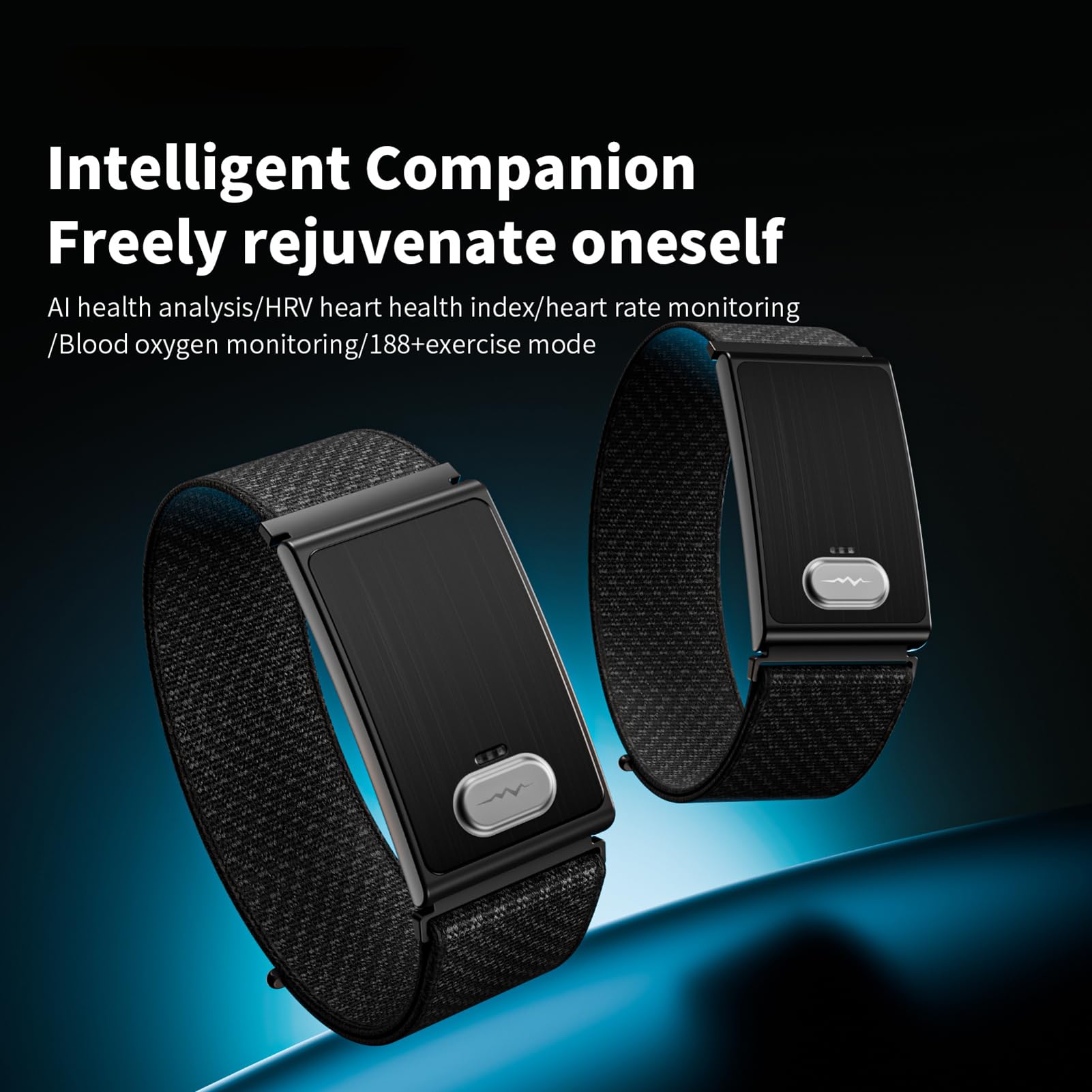 XUMIUZIY Braccialetto Intelligente Fitness Tracker per Uomo Donna (BLACK)