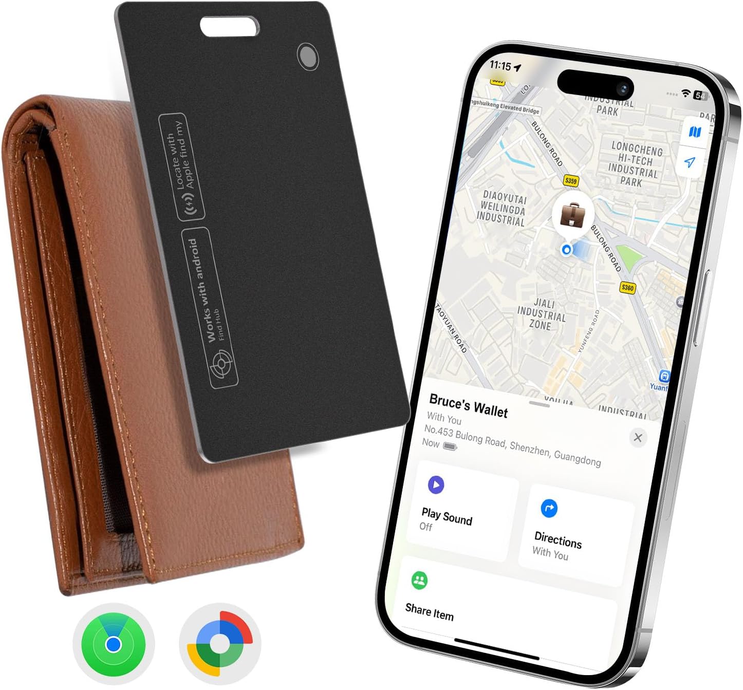 2025 New Wallet Tracker Card for Android & iOS,Work...