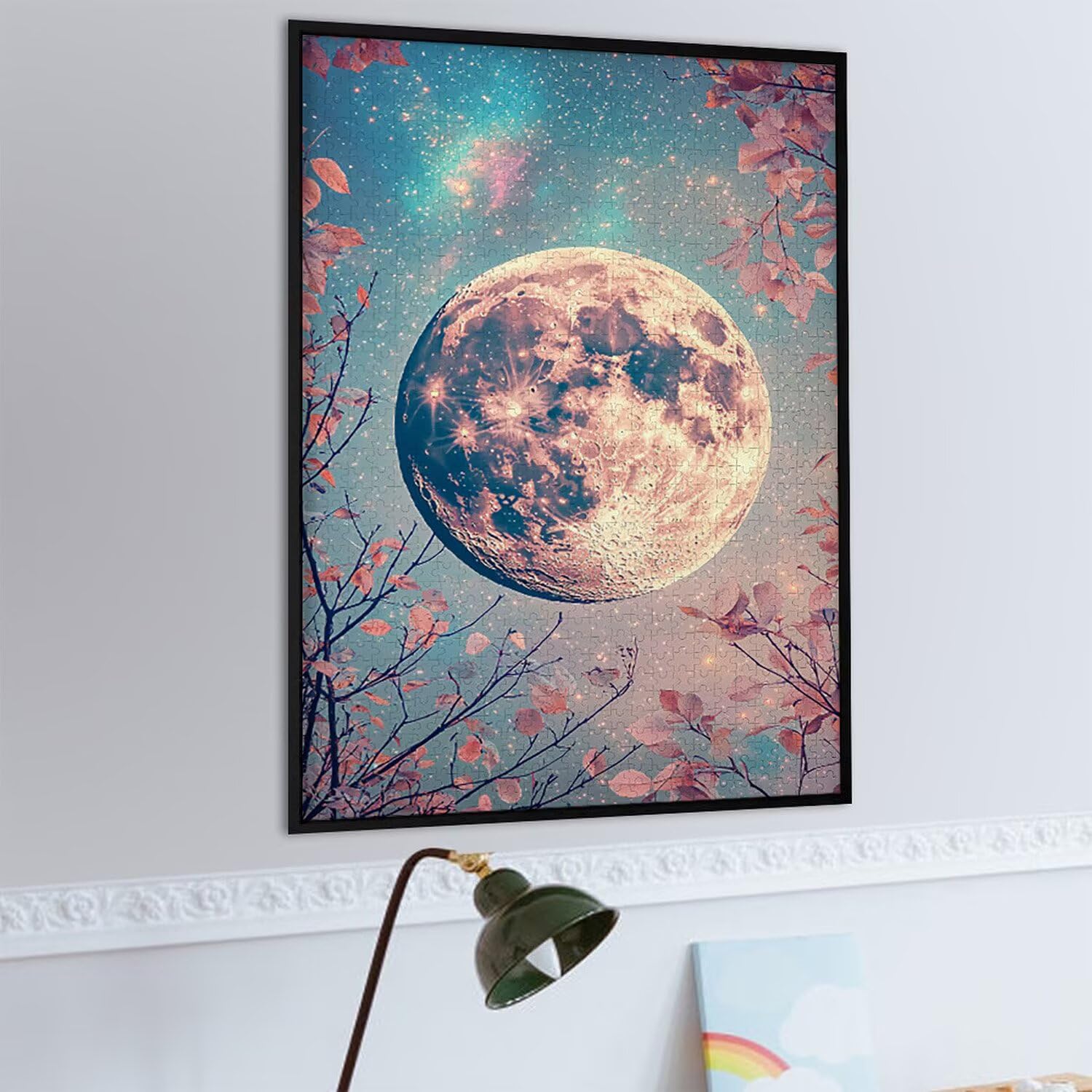 1500 Pezzi di Puzzle, Luna1500 Pezzi di Puzzle per Adulti, Regalo di Anniversario, Regalo di Natale, Decorazione Della Casa, Prevenzione Della Degenerazione Cerebrale Negli Anziani v-987