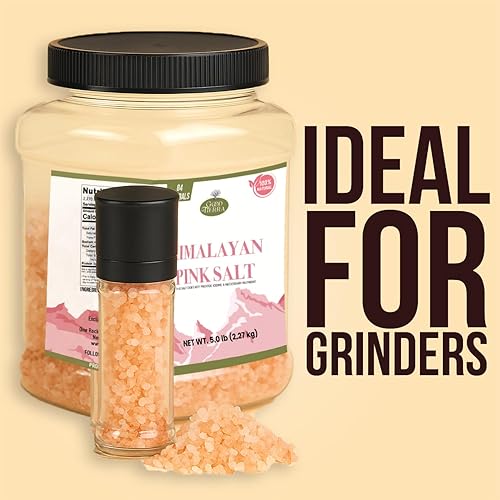 Miniatura 7 de Good Tierra Sal rosa del Himalaya en frasco, gruesa, 5 libras, ideal para sal de baño, molinillos de sal de mesa y tarros de especias