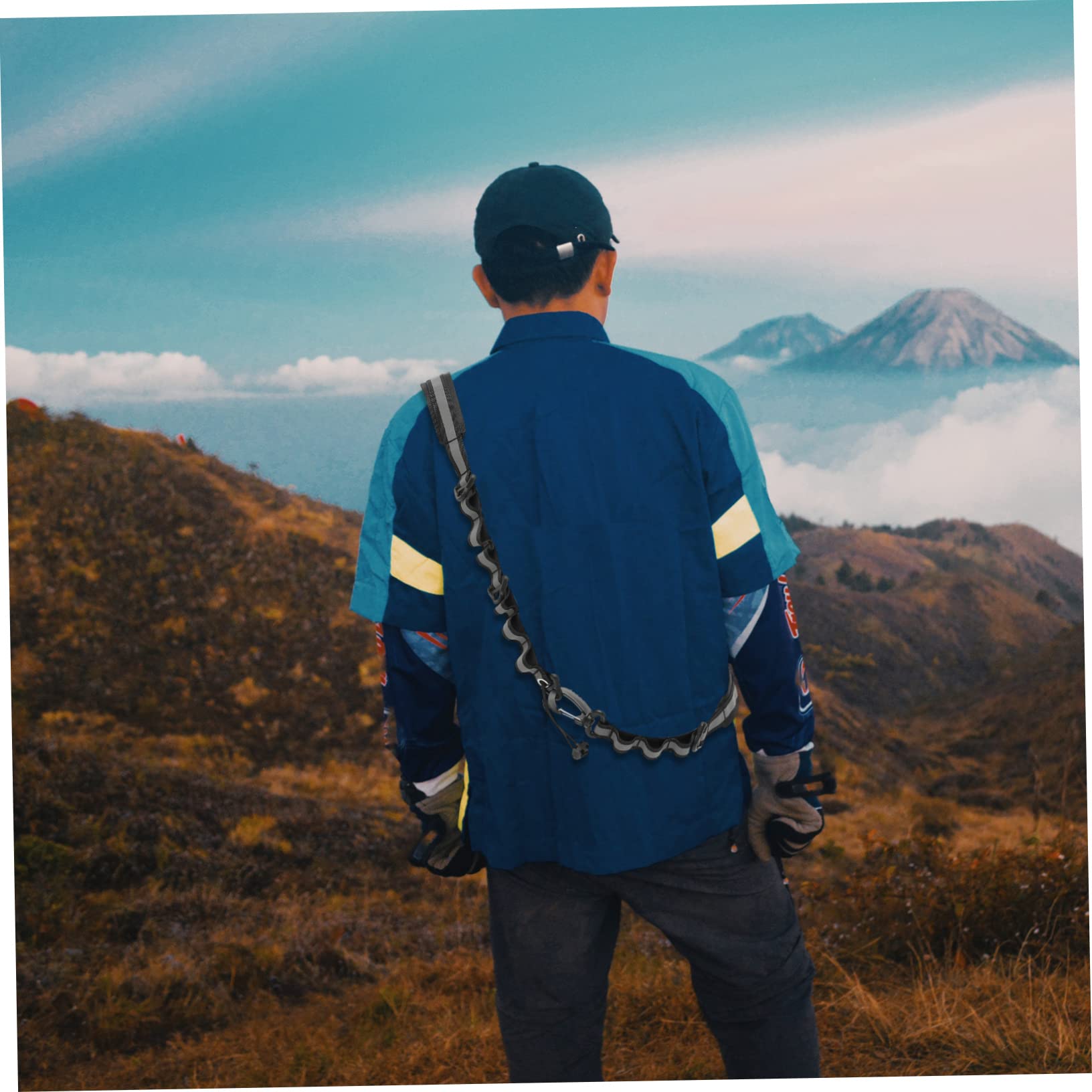 TOYANDONA Ceinture Escalade et Résistante avec Sangle Réfléchissante pour Camping Randonnée et Alpinisme