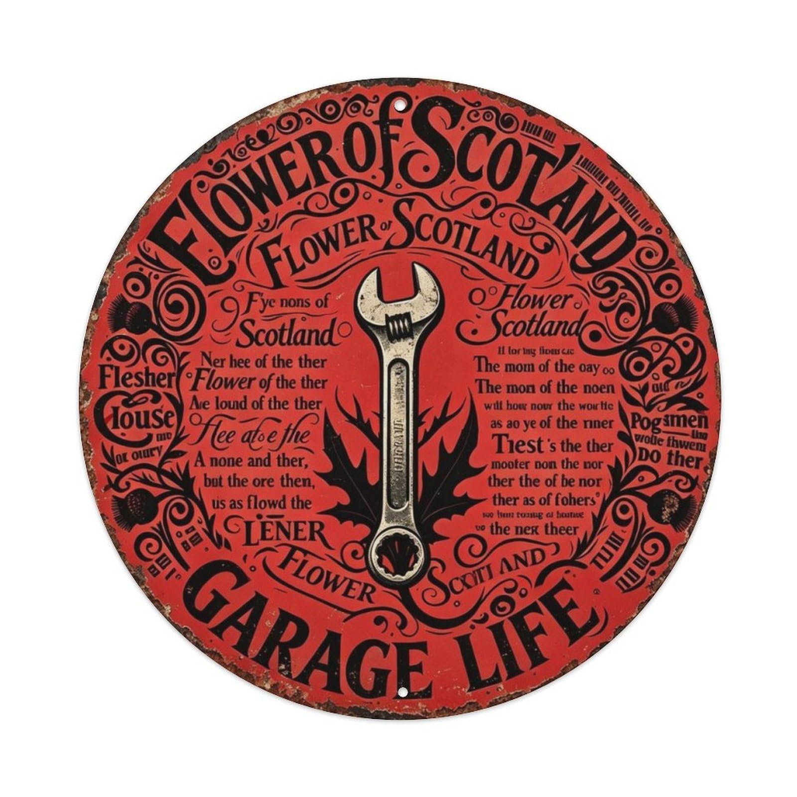 GARAGE LIFE Metal Tin Sign Plaque