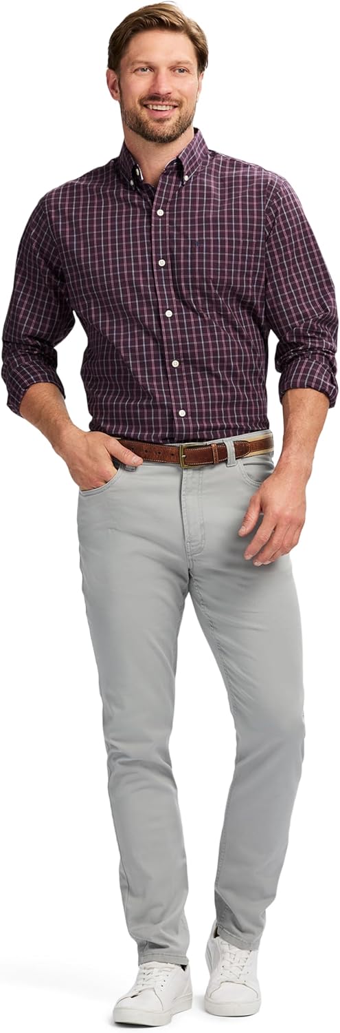 Izod Mens Performance Comfort Long Sleeve Shirt - Image 4