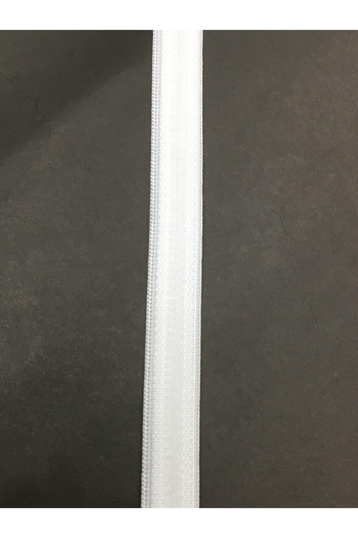 karan tuhafiye Silikonlu Lastik Kaydırmaz Lastik 1 Metre, Beyaz