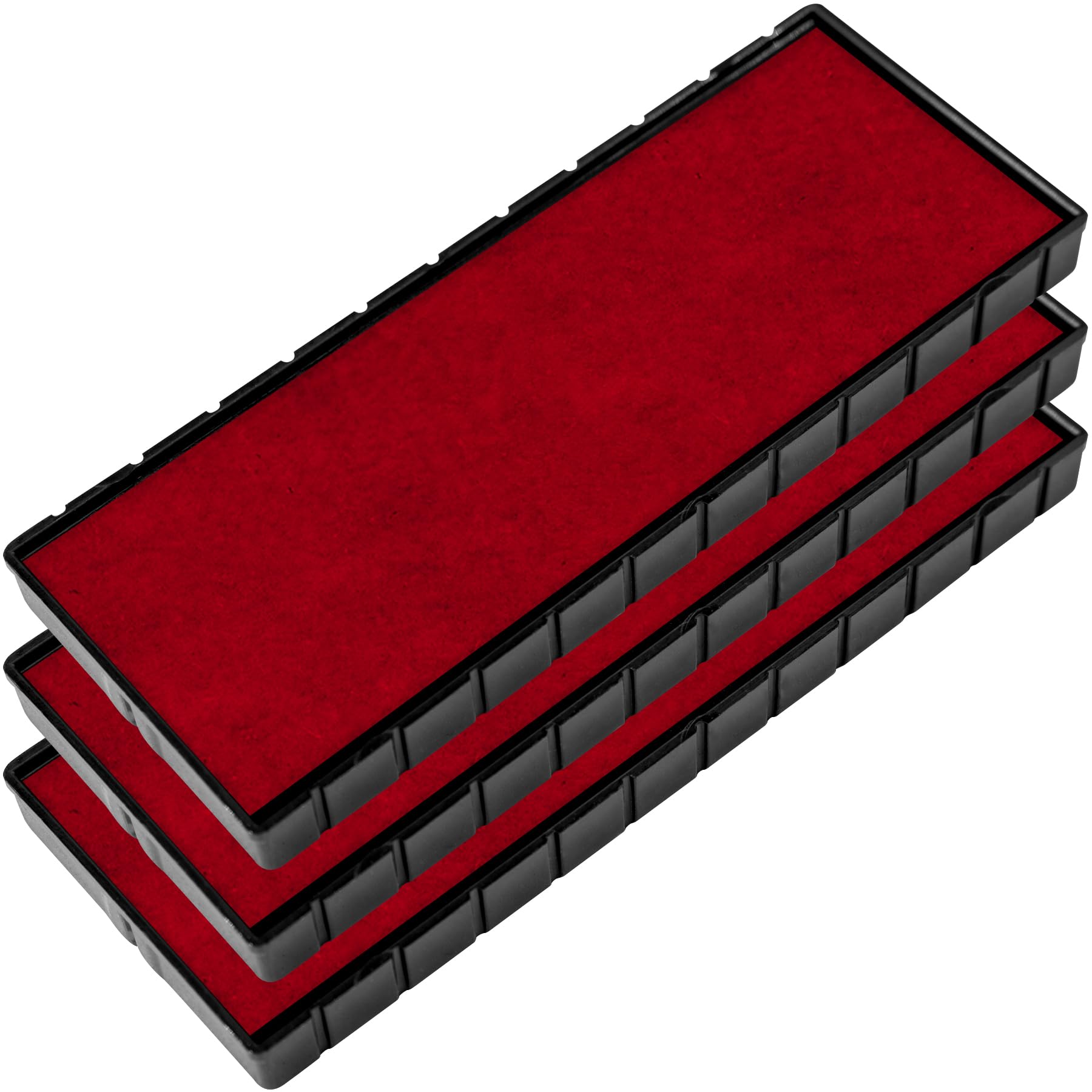 E/45 Replacement Pad Compatible for 2000 Plus Printer 45 - Water Based - Pack of 3 - Red