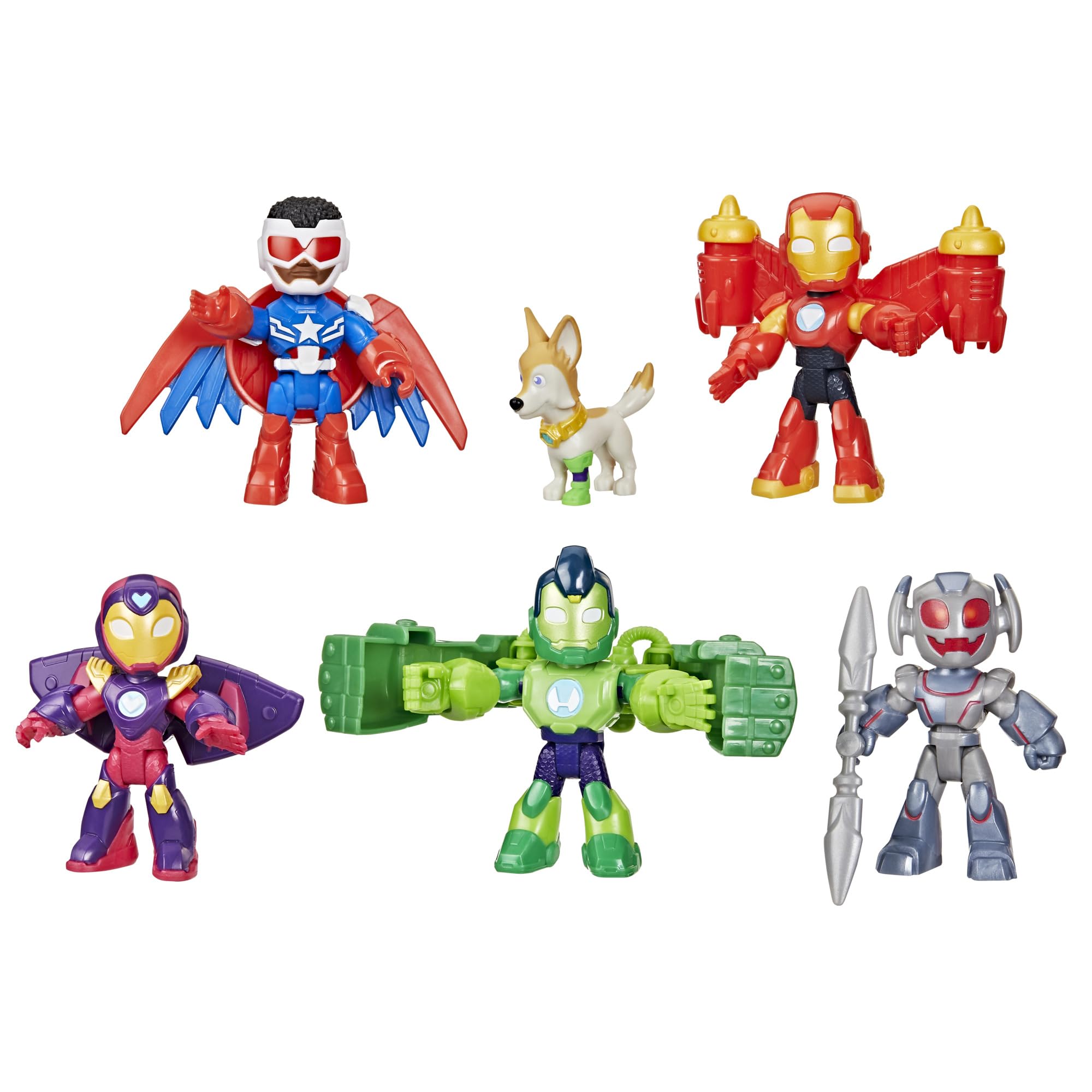 Hasbro Marvel Iron Man e i Suoi Fantastici Amici, Confezione Avengers in Armatura, Set di Action Figure