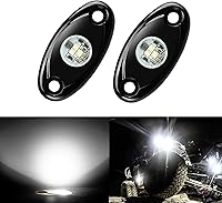 Vista 1 de Set de 4 cápsulas con luz LED Rock Light y App, Blanco