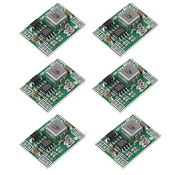 Diitao 6PCS MP1584 MP1584EN DC-DC 3A Adjustable Voltage Buck Converter Mini Voltage Power Supply Step Down Module 24V to 12V 9V 5V 3V
