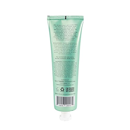 Miniatura 2 de Sun + Moon Nice to Mask You Unwind + Undo 10 Min Clay Facial con arcilla de caolín y rosa, 5.1 onzas líquidas