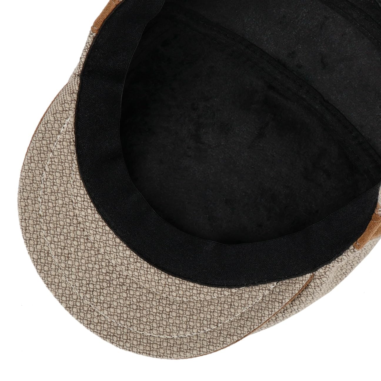 LIERYS Burnham Patchwork płaska czapka z daszkiem męska – Made in Italy, z daszkiem, na jesień, zimę, jesień i zimę
