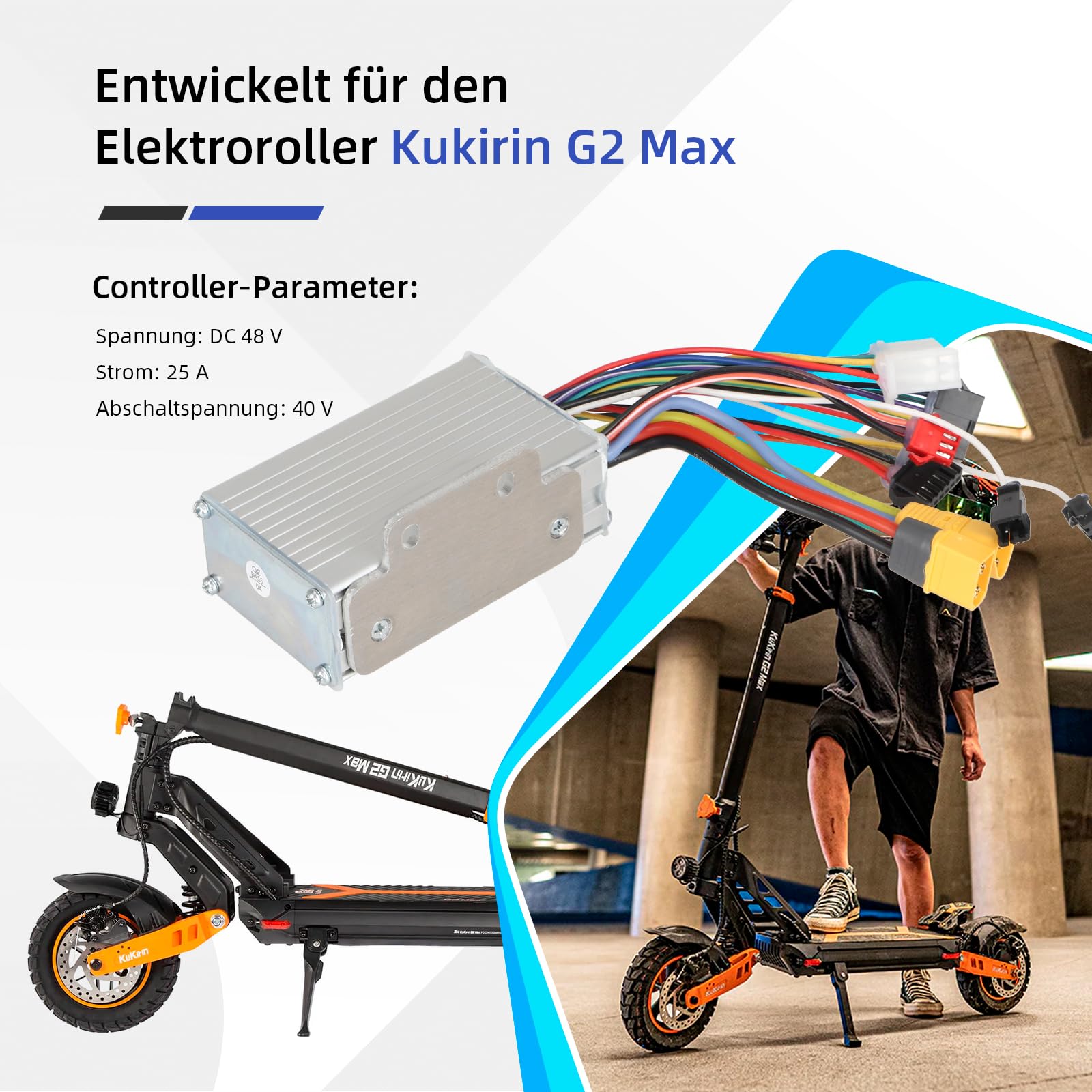 ulip Controller Hauptplatine für Kukirin G2 Max Elektroroller Bremse Elektro Scooter Zubehör
