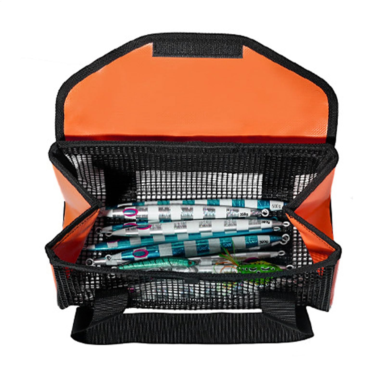 – Bait Bags for Fishing - Mesh Storage Organizer with Handle | Fishing Tackle Bags,for Saltwater Freshwater Rivers Lakes Ponds Deep Sea Outdoor Camping Road Trip Vacation