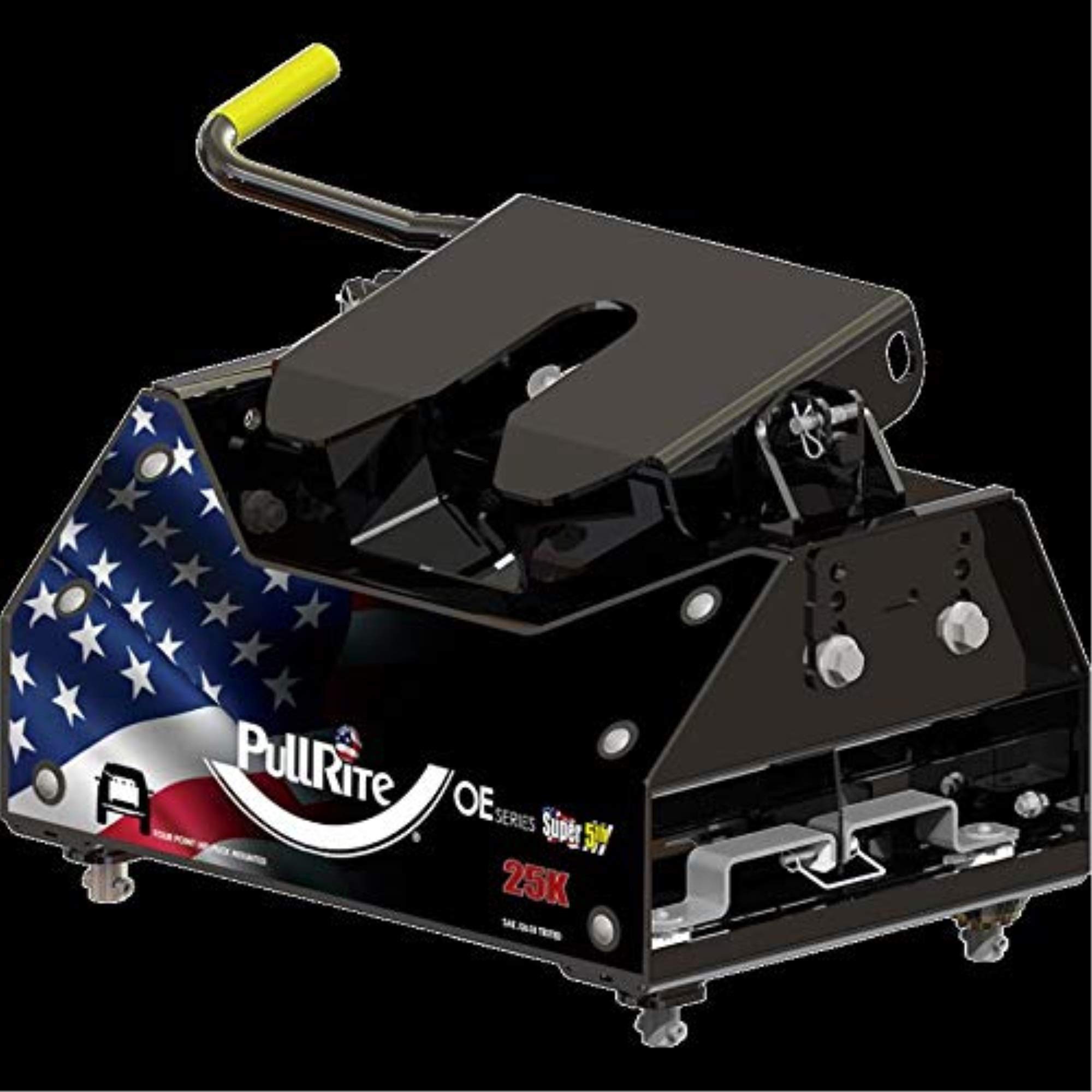 PullRite1800 OE Puck Series Super 5th Fifth Wheel Hitch for GM 2020 Long Bed Trucks, Black