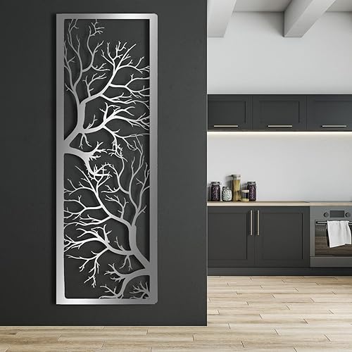 Miniatura 6 de Arte de pared de árbol de la vida, arte de pared de árbol de metal, letrero de árbol, decoración de pared de metal, decoración de pared de rama de