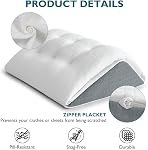 Shinnwa Oreiller à lame de genou avec plateau en mousse de mémoire réglable, soutien de l'élévation des jambes post-chirurgie et soulagement de la douleur, oreiller à la pointe du lit pour le sommeil, les jambes et le bas du dos