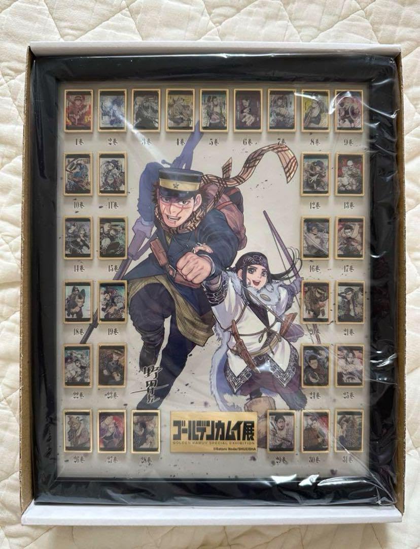 ゴールデンカムイ展 全巻 ピンズ セット ゴールデンカムイ 額装付き