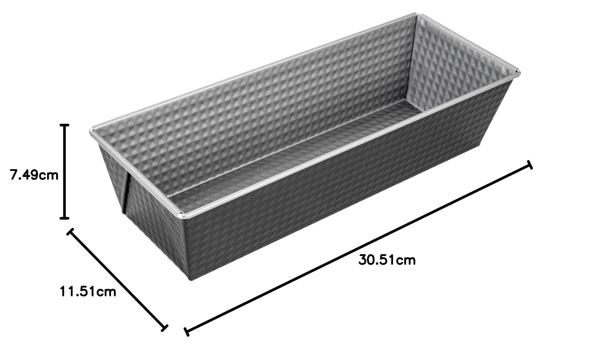 Zenker Energy Forma do pieczenia – Premium forma do pieczenia, 305 x 115 x 73 mm, 1650 ml, odporna na temperaturę do 230°C, szara