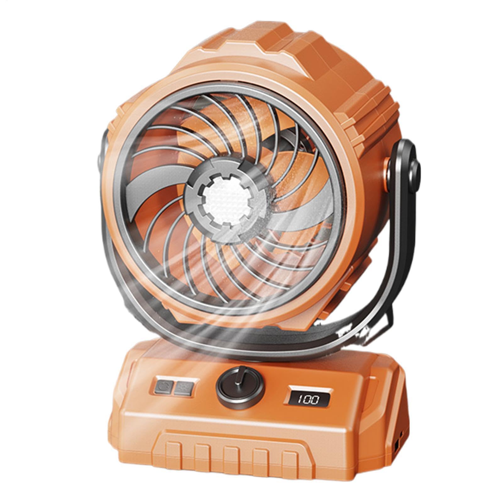 Ventilateur camping portable lumière LED ventilateur d'extérieur pour tente et maison