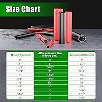 Vista 2 de ELECFUN Rollo de tubo termorretráctil de 1-1/4 pulgadas 8 pies, tubo termorretráctil de grado marino recubierto con adhesivo 3:1, sellado