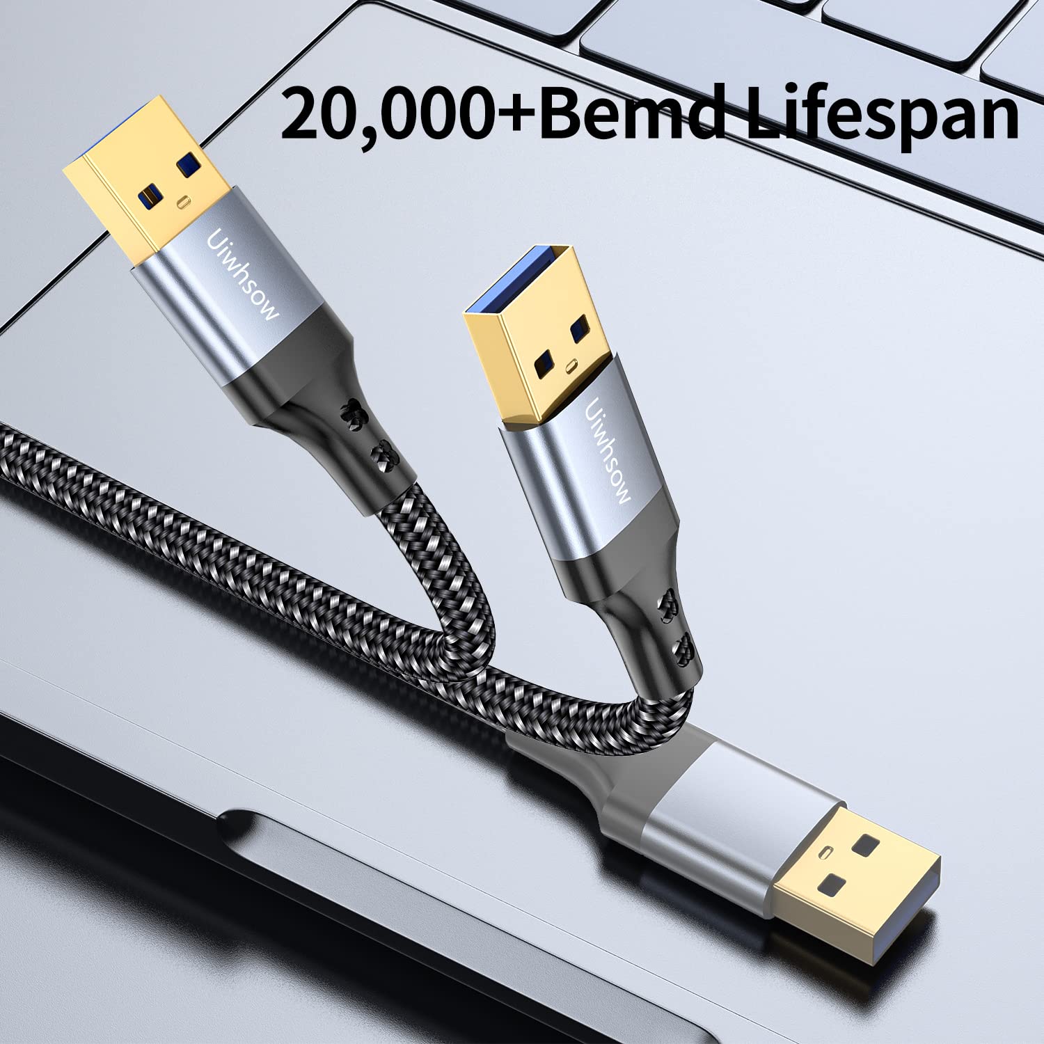 Câble USB 3.0 A Mâle Vers A Mâle USB Vers USB Pour Transfert De Données Cordon De 3 Pieds