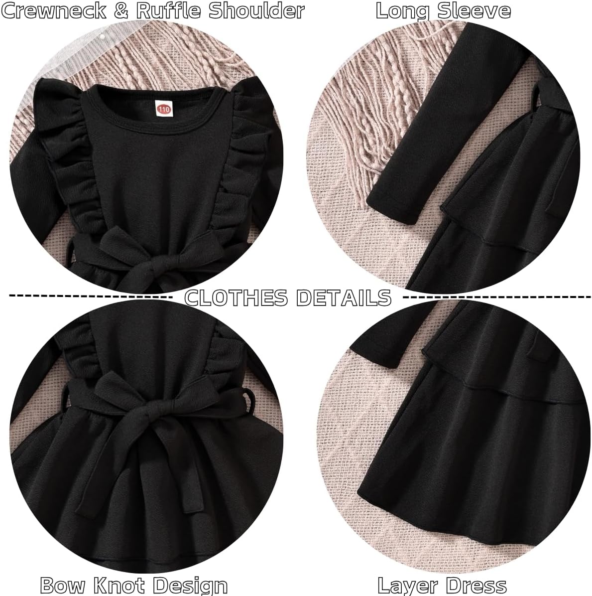 Toddler Girl Long Sleeve Dress - Image 4