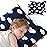 Biloban Toddler Pillow for Sleeping, Kid Pillows 14 x 19 for Small Travel Bed, Nap Pillow, Soft & Skin-Friendly Small Pillows for Sleeping, Toddler Use Only, Age 2 to 5, 2 Pack (Navy Cloud)