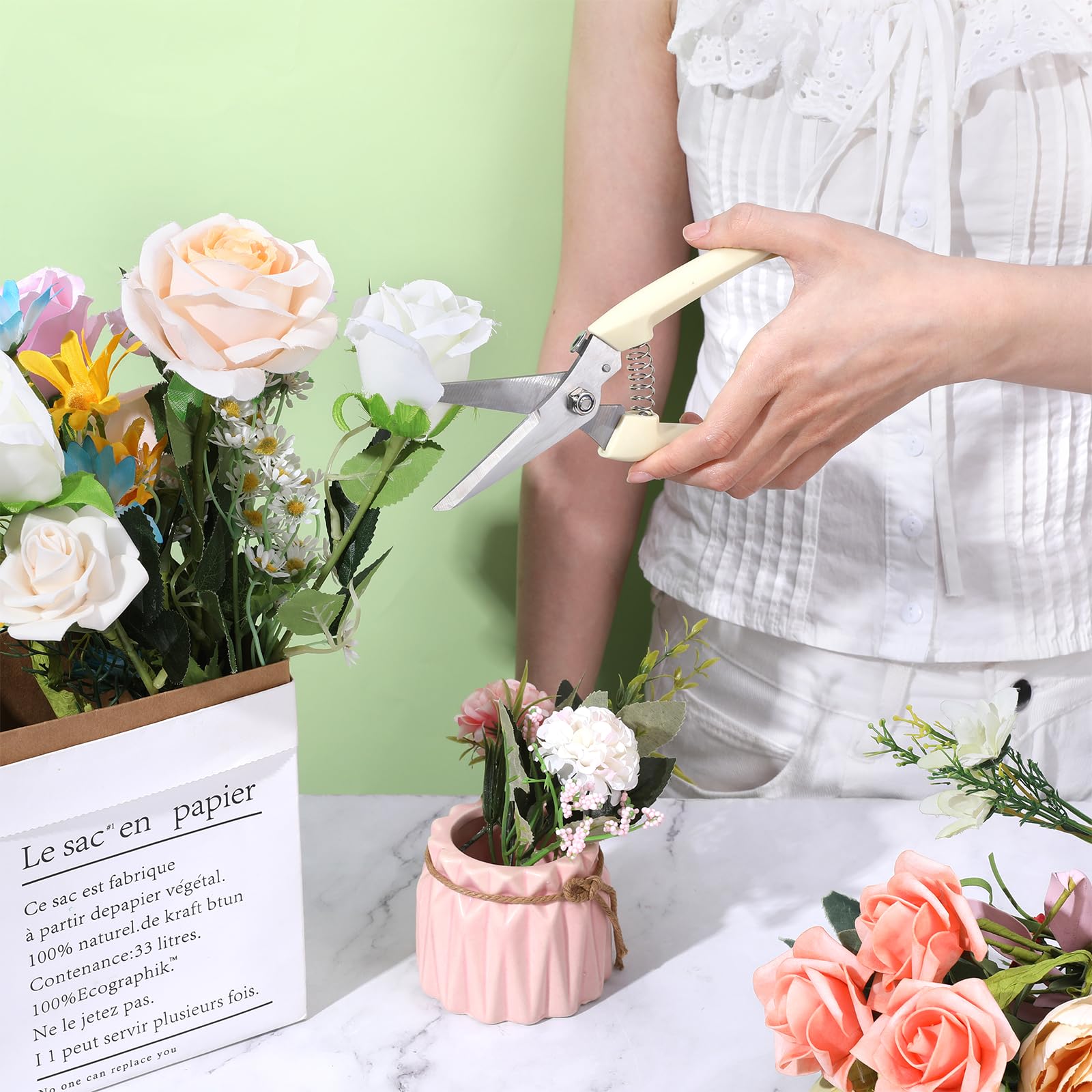 Amazon.com : 12 Pcs Garden Shears Flower Scissors Pruning Shears Floral  Garden Clippers Hand Pruners Branch Cutter Gardening Tools for Plants  Cutting, Trimming, Fruits Picking(Bypass, Straight) : Patio, Lawn & Garden